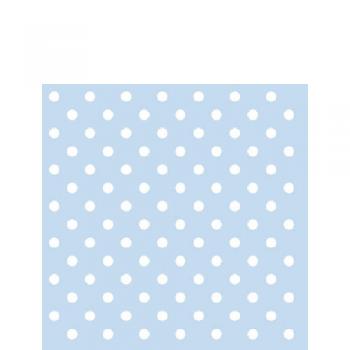 Pastel Dots blue - Servietten 25x25 cm