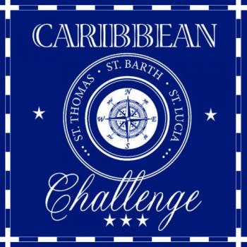 Caribbean Challenge dark blue - Servietten 33x33 cm