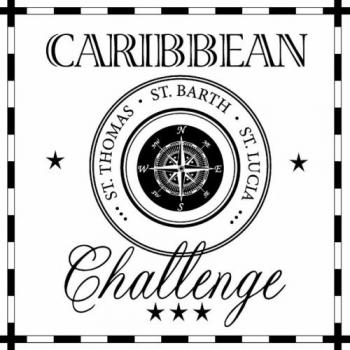 Caribbean Challenge pos. black - Servietten 33x33 cm