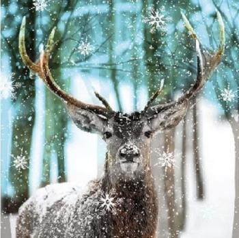 Winter Deer - Servietten 33x33 cm