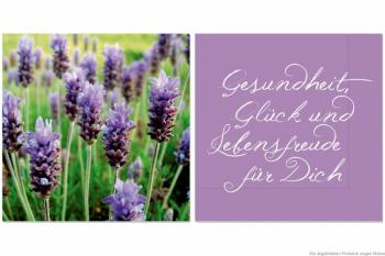 Gesundheit Lavendel - Servietten 33x33 cm