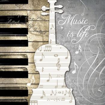 Music is Life Musik – Servietten 33x33 cm