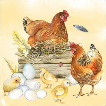 Breeding Chicken - Servietten 33x33 cm