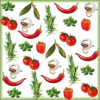 Italian Vegetables - Servietten 33x33 cm