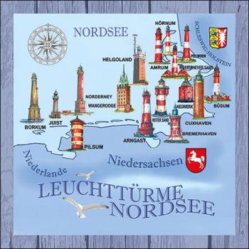 Nordsee-Ostsee - Servietten 33x33 cm