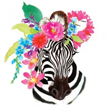 Flora Zebra – Servietten 33x33 cm