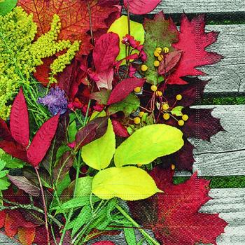 Colourful leaves - Servietten 33x33 cm