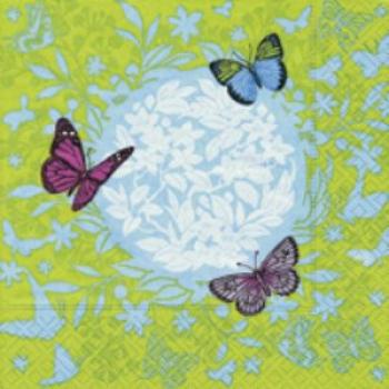 Silhouette of butterflies - Servietten 33x33 cm