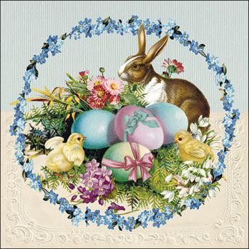 Easter egg wreath - Servietten 33x33 cm