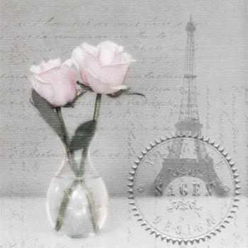 2 Roses Paris - Servietten 33x33 cm