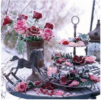 Frozen Roses - Servietten 33x33 cm