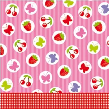 Tutti Frutti pink - Servietten 33x33 cm