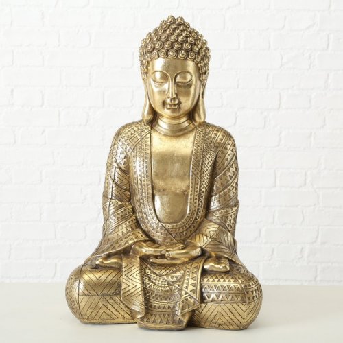Buddha in gold Kunstharz