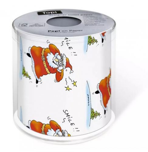 Lachender Weihnachtsmann - Toilettenpapier
