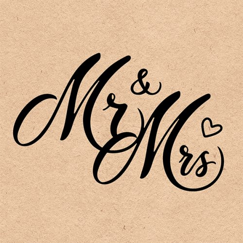 Mr & Mrs Servietten 33x33 cm