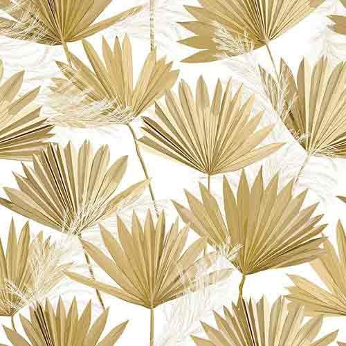 Palm Leaf gold Servietten 33x33 cm