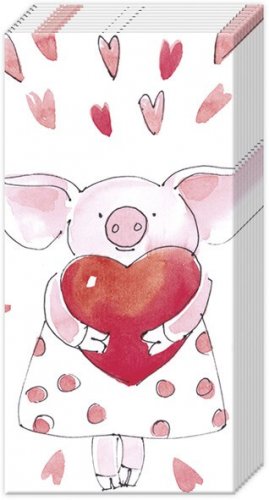 Papiertaschentuch Piggy Love