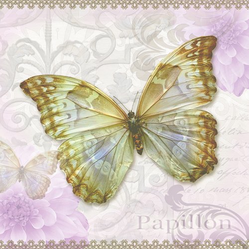 Papillon Schmetterling Servietten 33x33 cm