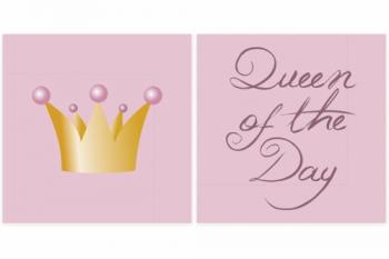 Queen of day rosa - Servietten 33x33 cm