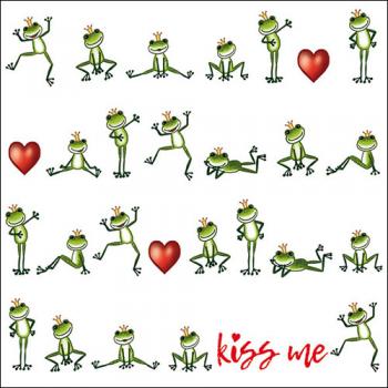 Kiss me - Servietten 33x33 cm