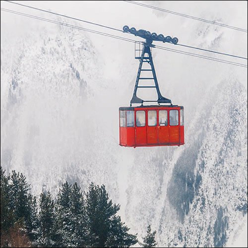 Ski Gondola - Servietten 33x33 cm
