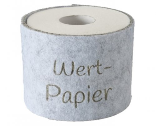 Toilettenpapier Banderole Wertpapier
