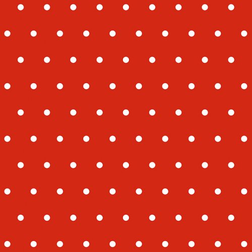 weiße Punkte auf rot Servietten 40x40 cm