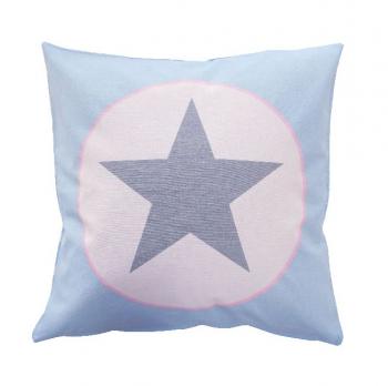 Blue big star – Cushion cover Krasilnikoff Kissenbezug