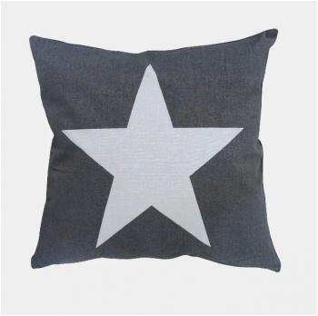 Big Star charcoal – Cushion cover Krasilnikoff Kissenbezug