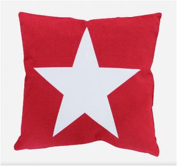 Big Star red – Cushion cover Krasilnikoff Kissenbezug