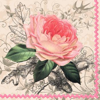 Charming Rose – Servietten 33x33 cm