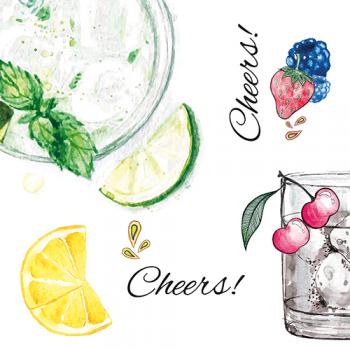 Fruity Cheers! – Servietten 33x33 cm