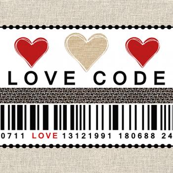 Love Code – Servietten 33x33 cm
