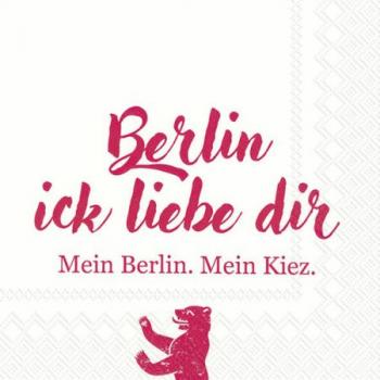 Berlin ick liebe dir – Servietten 33x33 cm