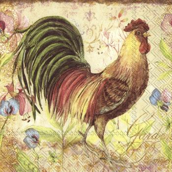 Hahn proud rooster - Servietten 33x33 cm