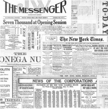 The Messenger - Zeitung – Servietten 33x33 cm