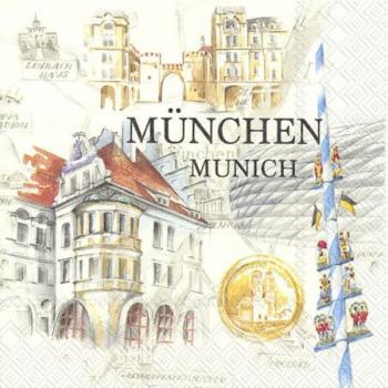 Stadt München - Servietten 33x33 cm