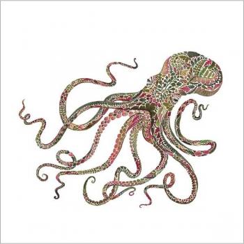 Green Octopus – Servietten 33x33 cm