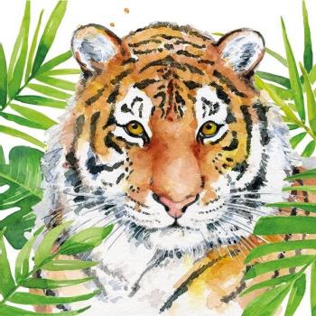Tropical Tiger – Servietten 33x33 cm