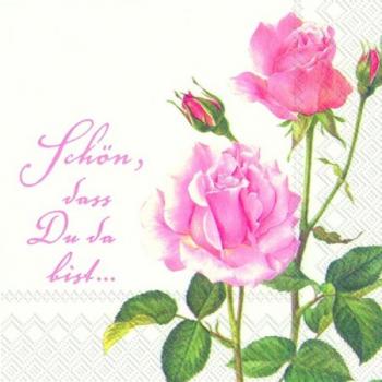 A Rose for you - Servietten 33x33 cm