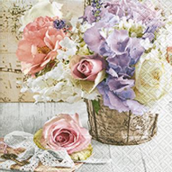 Romantic bouquet – Servietten 33x33 cm