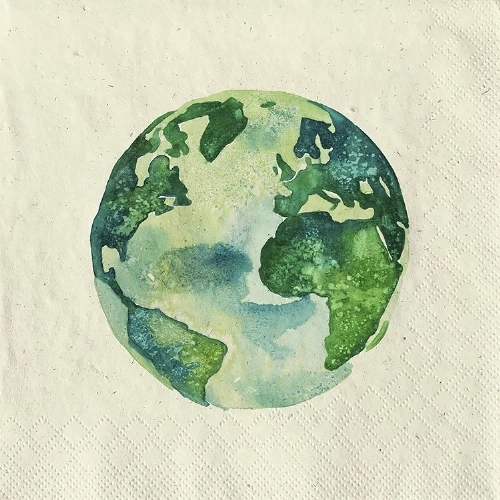 Erdball - One Earth  - Grasservietten 33x33 cm