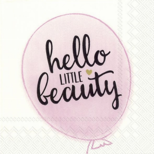 Hello Little beauty rose - Servietten