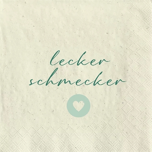 Lecker Schmecker  - Grasservietten 33x33 cm