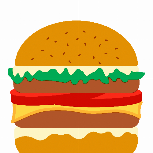 Silhouettes Burger  - gestanzte Servietten 33x33 cm
