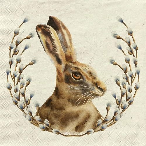 Sir Rabbit  - Grasservietten 33x33 cm