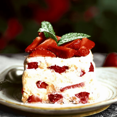 Strawberry cake   - Servietten 33x33 cm