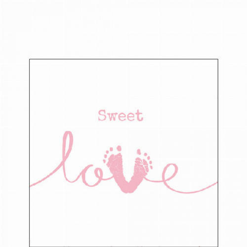 Sweet love girl Servietten mit Motiv 25x25 cm