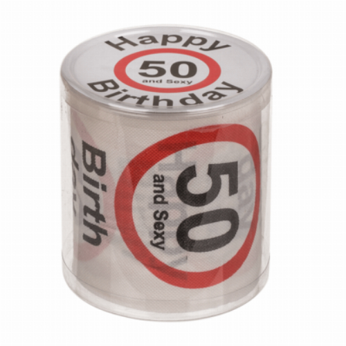 Toilettenpapier Happy Birthday 50
