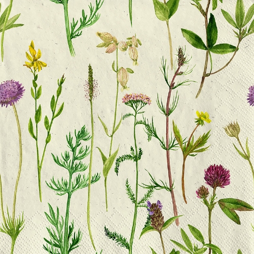 Wild Flowers  - Grasservietten 33x33 cm